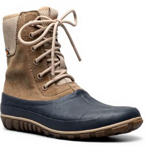 Bottes BOGS Femme Cuir Lacets Imperméables Neige