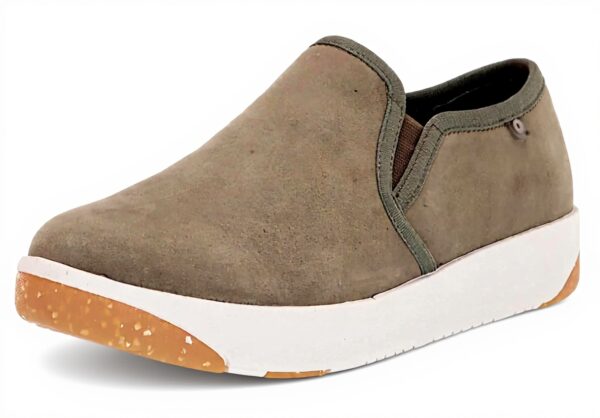 Baskets BOGS Femme Cuir Baby-Foot Confort Taille Loden