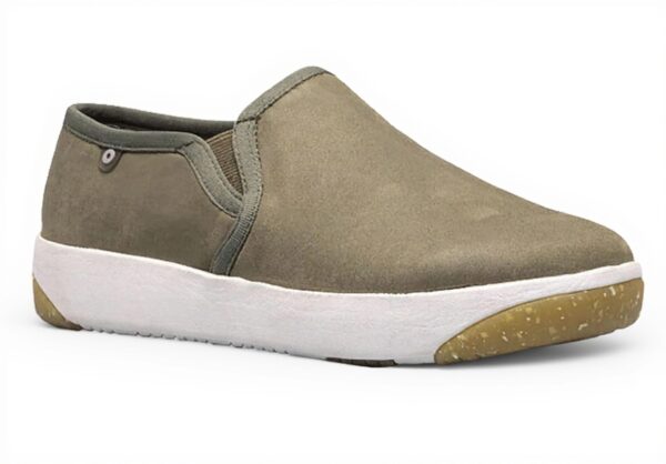 Baskets BOGS Femme Cuir Baby-Foot Confort Taille Loden