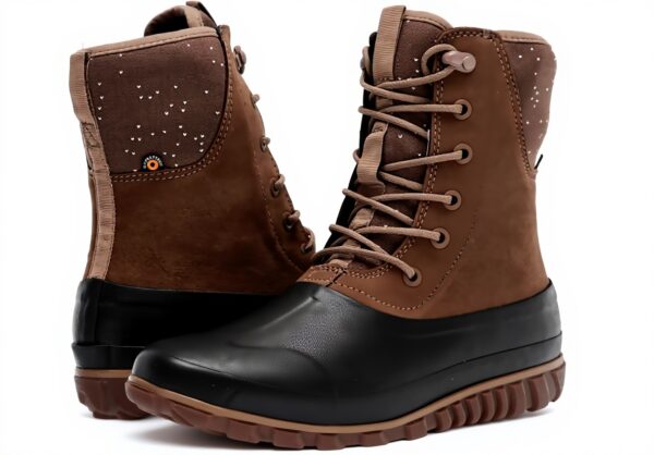 Bottes BOGS Femme Imperméables Cuir Classiques Hautes