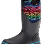 Bottes de pluie BOGS Femme étanches imprimé pois arc en ciel