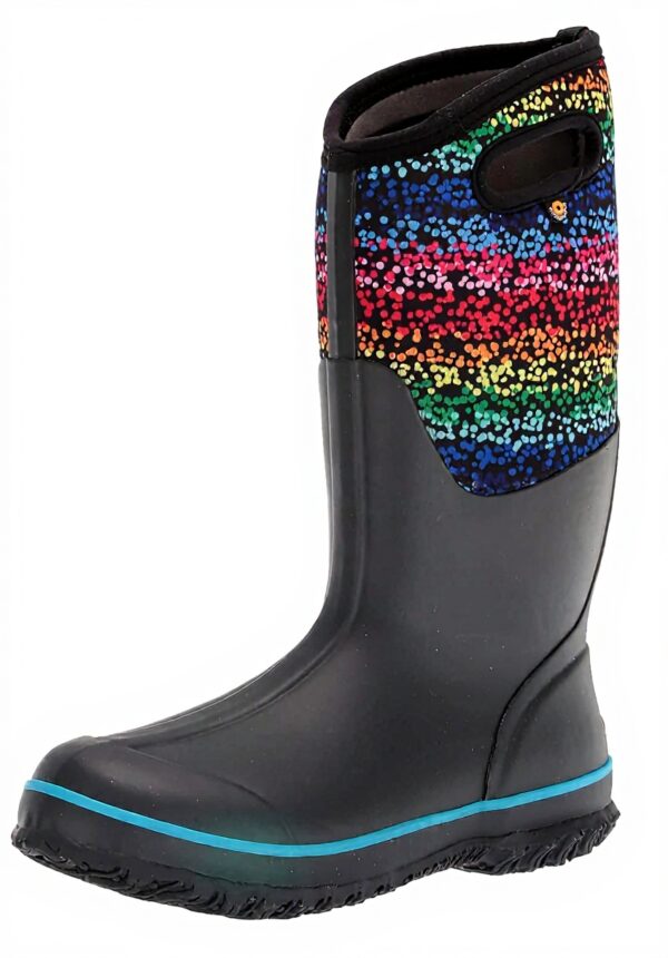 Bottes de pluie BOGS Femme étanches imprimé pois arc en ciel