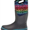 Bottes de pluie BOGS Femme étanches imprimé pois arc en ciel