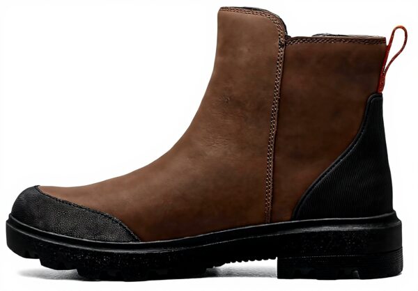 Bottes BOGS Femme Holly Zip imperméables cuir marron