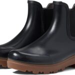 Bottes de pluie femme BOGS Holly Chelsea Shine cuir noir-0
