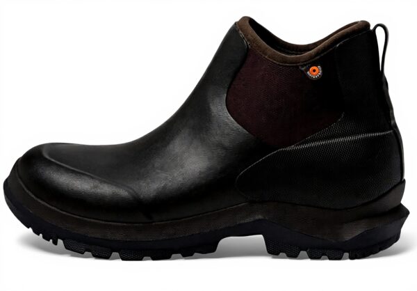 Bottes Chelsea BOGS Homme Sauvie II Marron Caoutchouc