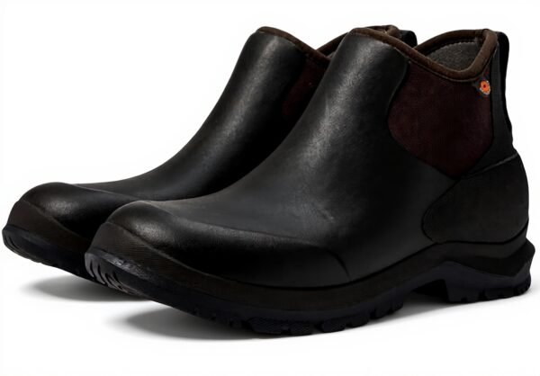 Bottes Chelsea BOGS Homme Sauvie II Marron Caoutchouc