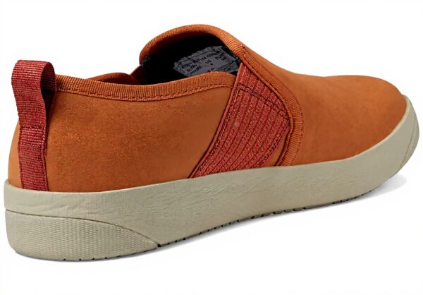 Bottes BOGS Kicker Slip-On Cuir Élastique Femme Orange Brûlé