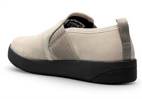 Bottes Bogs Kicker Slip-On Cuir Élastique Femme Oatmeal