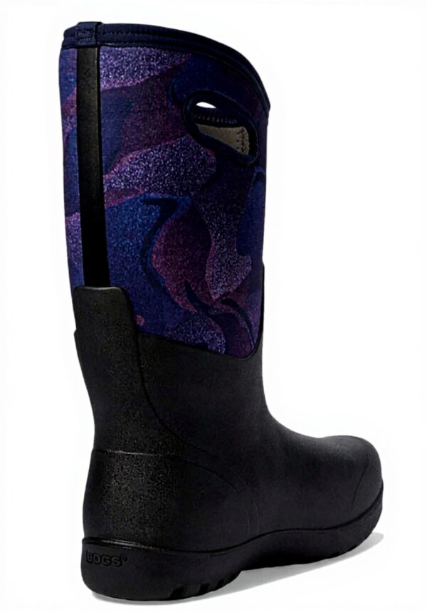 Bottes BOGS Neo formes abstraites hautes femme bleu marine
