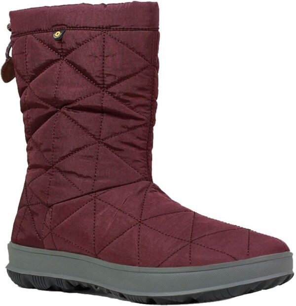 Bottes de neige Bogs Snowday Mid 100 étanche Femme Bordeaux-0