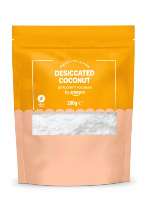Noix de coco déshydratée by Amazon 200g végétalien fibres