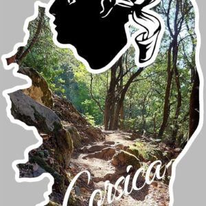 Autocollant mural Corse du sud 29x13.5cm Générique-0