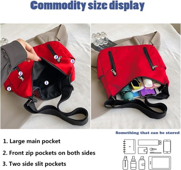 Sac bandoulière femme CYchen toile voile cabas ordinateur-2