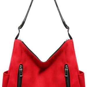 Sac bandoulière femme CYchen toile voile cabas ordinateur-0