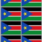 Drapeau Afrique du Sud Sticker Autocollant décoration meuble-0