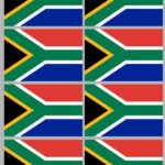 Drapeau Afrique du Sud stickers autocollants 8 pièces-0