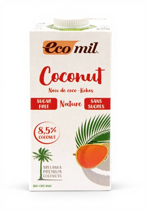 Boisson coco bio ECOMIL sans sucres sans gluten 1L