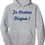 Sweat à capuche humour du sud Je crains dégun cadeau-0