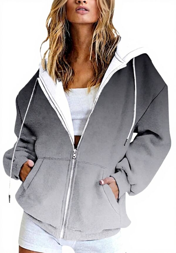 Sweat à capuche femme coton Generisch décontracté élégant