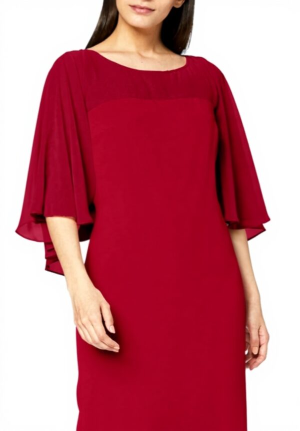 Robe cocktail femme Gina Bacconi crêpe et mousseline
