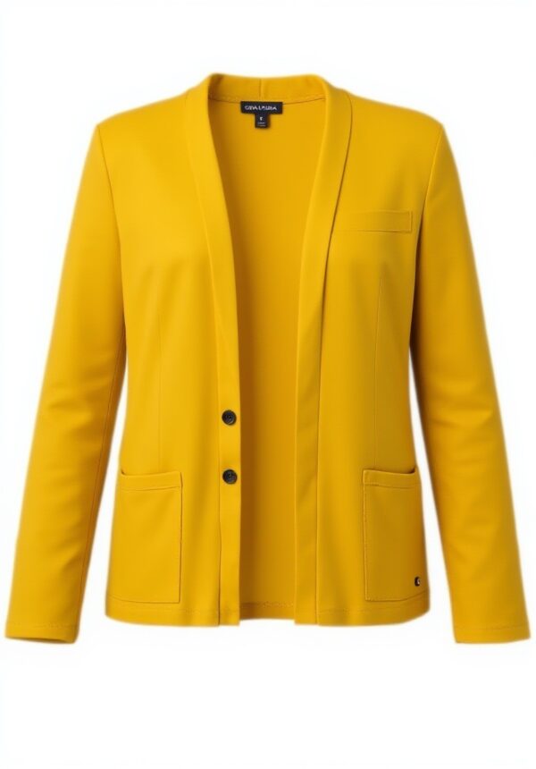 Gilet femme Gina Laura poches col V jersey flammé