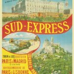 Poster Train SUD Express Vintage Herbé Affiche Ancienne-0