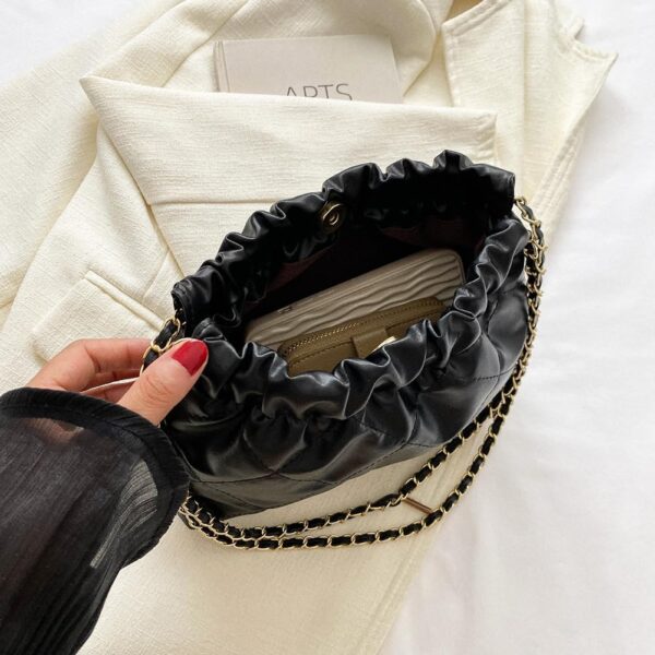 Sac bandoulière femme JiaDanweng cuir noir imperméable-3