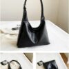 Sac bandoulière femme JiaDanweng cuir noir chic pratique-1