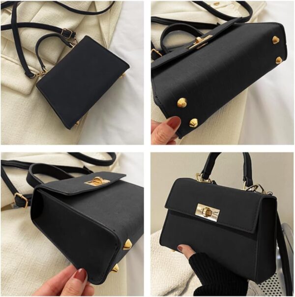 Sac bandoulière femme JiaDanweng cuir noir chic spacieux-1