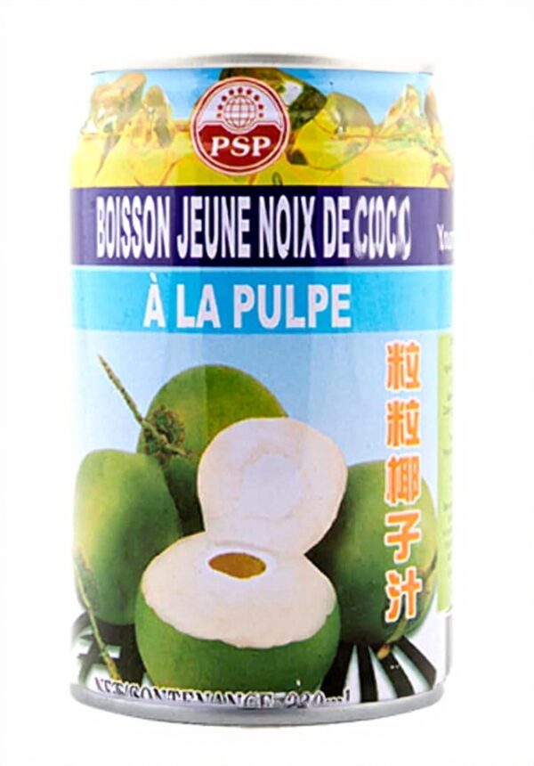 Jus de coco pulpe Bo Time canette 300ml 500ml lot