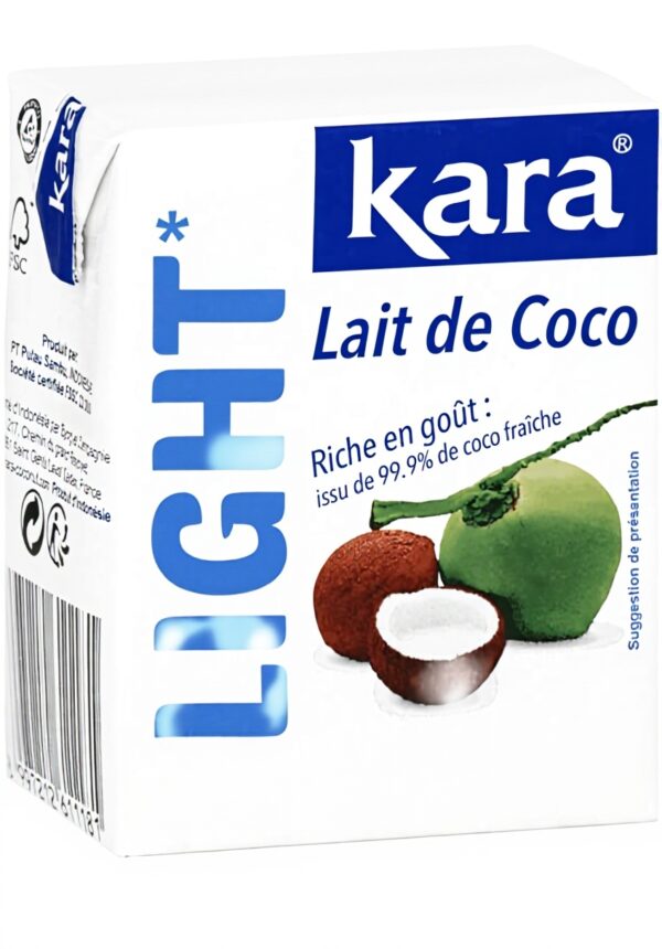 Lait de coco light Kara brique 200ml végétalien cuisine