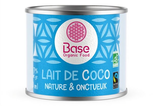 Lait de Coco Bio 17% BASE ORGANIC FOOD Vegan Equitable