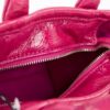 Marc Jacobs sac cabas cuir froissé magenta femme-2