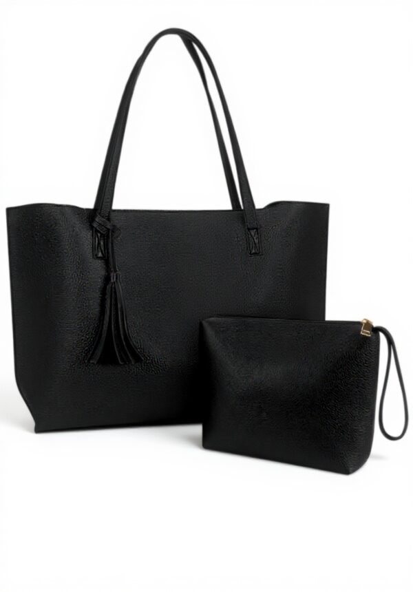 Cabas femme NUBILY cuir PU imperméable grande capacité noir