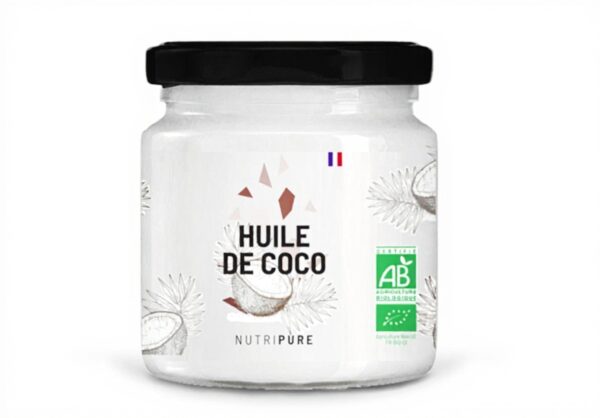 Huile de coco bio Nutripure soin visage cheveux vegan