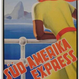 Poster vintage Süd-Amerika Express Filippo Romoli décoration-0