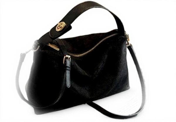 Sac bandoulière texturé givré femme grande capacité