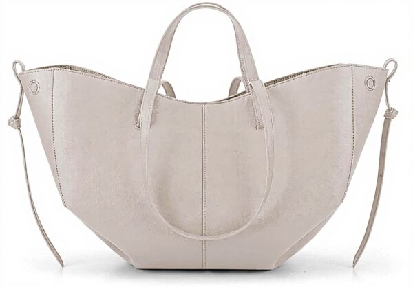 Sac à main femme cuir végétalien grande capacité bandoulière