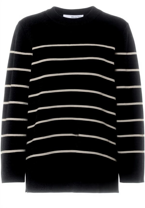 SELECTED FEMME Pull Tricot Col Rond Manches Longues