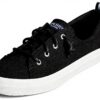 Sperry Baskets Crest Vibe Femme Noir Confortable Semelle