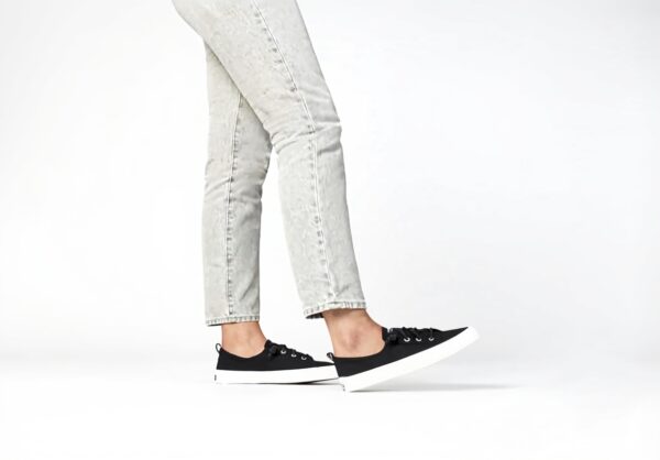 Sperry Baskets Crest Vibe Femme Noir Confortable Semelle