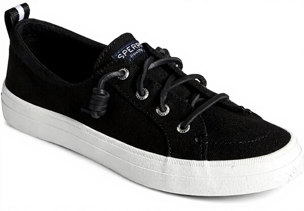 Sperry Baskets Crest Vibe Femme Noir Confortable Semelle
