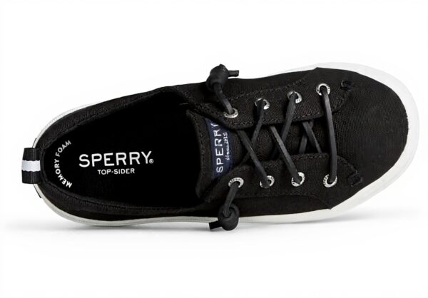 Sperry Baskets Crest Vibe Femme Noir Confortable Semelle