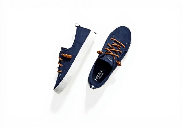 Sperry Baskets Crest Vibe Femme Noir Confortable Semelle