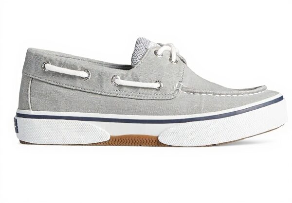 Sperry Baskets Homme Toile Lacets 360 Degrés Gris