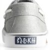 Sperry Baskets Homme Toile Lacets 360 Degrés Gris