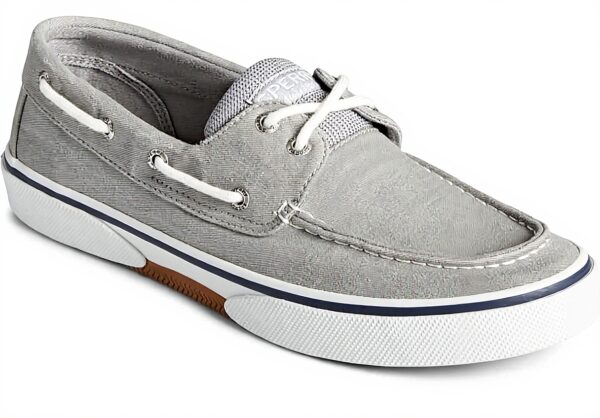 Sperry Baskets Homme Toile Lacets 360 Degrés Gris