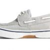 Sperry Baskets Homme Toile Lacets 360 Degrés Gris