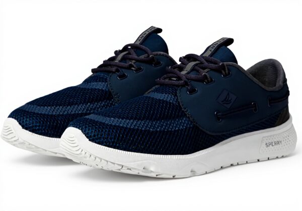 Chaussures bateau Sperry 7 Seas 3 œillets homme marine ecru